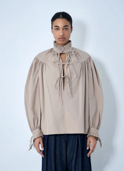 Gathered Neck Blouse