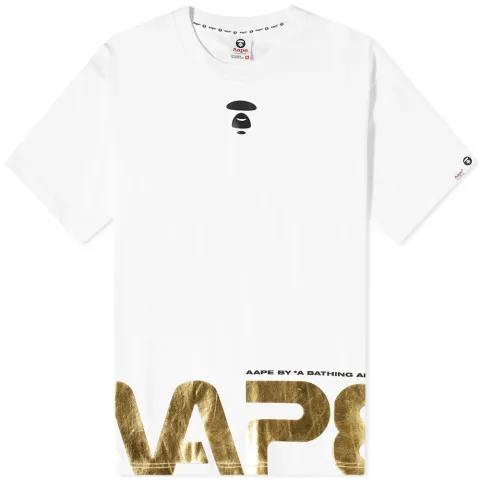 AAPE Gold Foil Nasa Tee