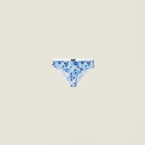 Stretch fabric bikini panties