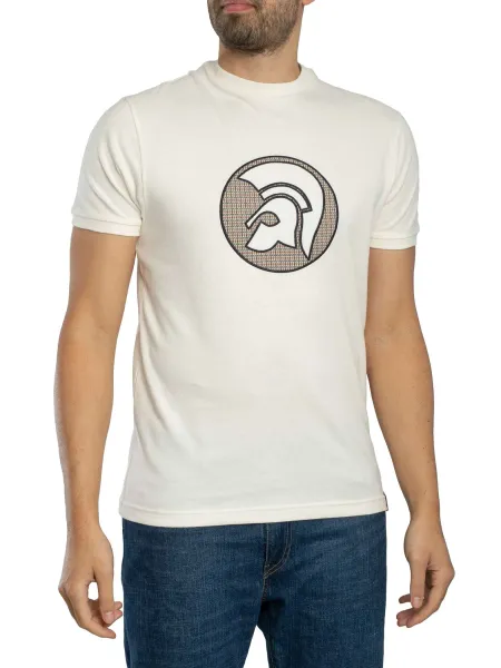 Trojan Applique Jacquard Logo T-Shirt