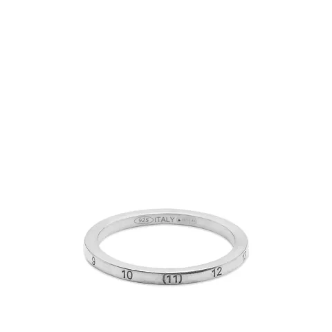 Embossed Number Logo Band Ring