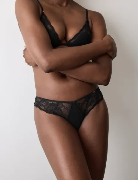 Autograph Savannah Lace Miami Knickers Black