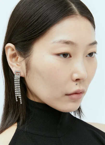 Crystal Square G Earrings