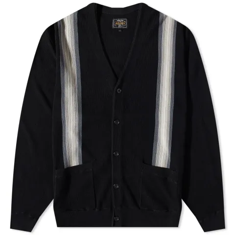 Stripe Jaquard Cardigan