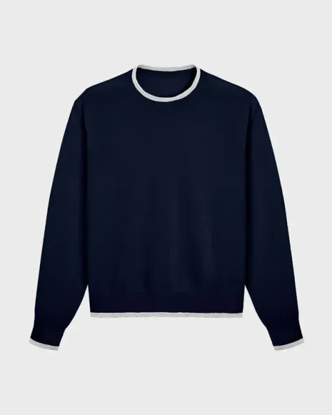 Vilebrequin Men Merino Wool Cashmere Silk Crewneck Sweater