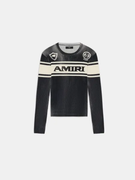 WOMEN - WOMEN'S AMIRI SPORT LONG SLEEVE TEE - Black