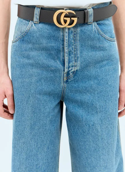 GG Grained-Leather Belt
