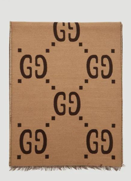 GG Logo Jacquard Scarf