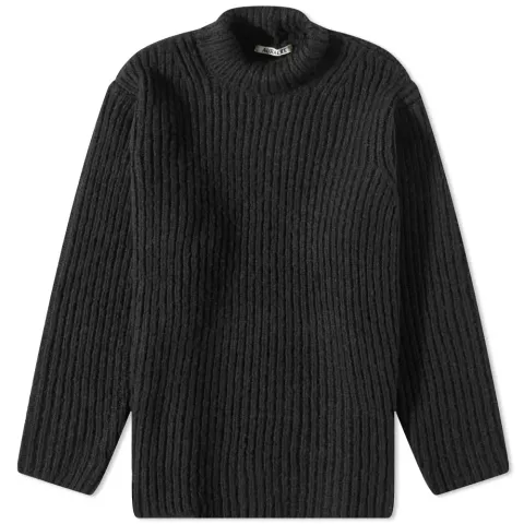 Baby Camel Chunky Funnel Neck Knit
