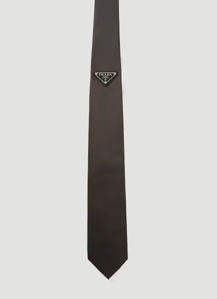 Logo-Plaque Nylon Tie