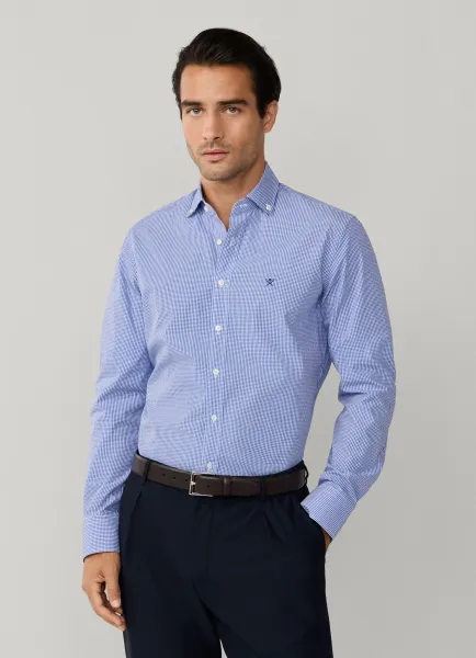 Tailored Fit City Gingham Poplin Shirt