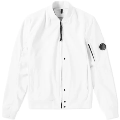 Shell Arm Lens Bomber Jacket