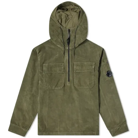 Arm Lens Cord Hooded Overshirt