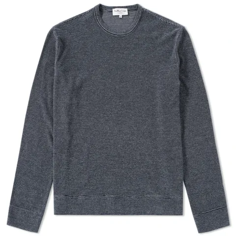 Terry Stripe X Crew Sweat