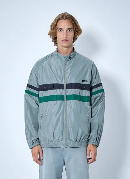 Technical Silk Blouson Jacket