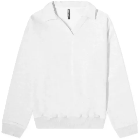 Oversized Open Collar Crew Sweat