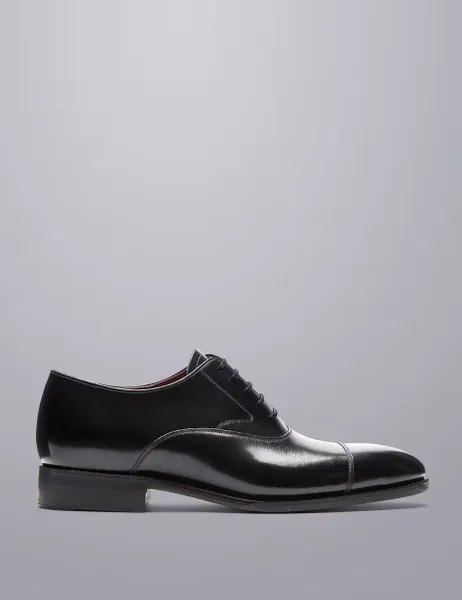 Charles Tyrwhitt Leather Oxford Shoes Black