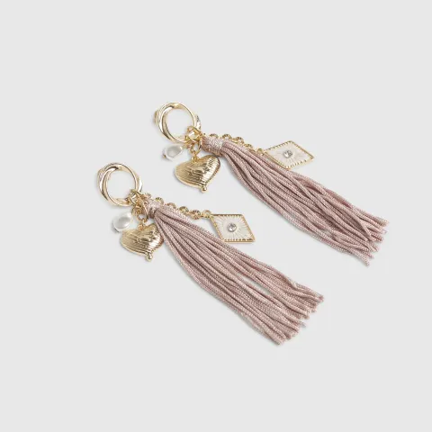 River Island Tassel Charm Earrings