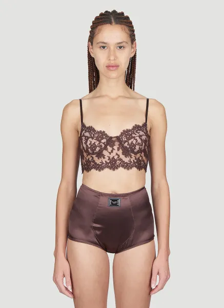 Floral Lace Long-Line Bra