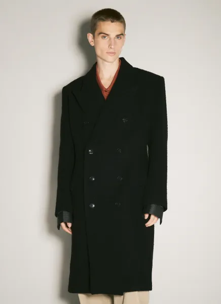 Double-Breasted Shirt Overcoat