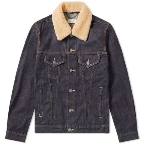 Shearling Collar Denim Jacket