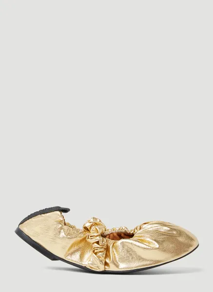 Scrunchie Ballerina Flats