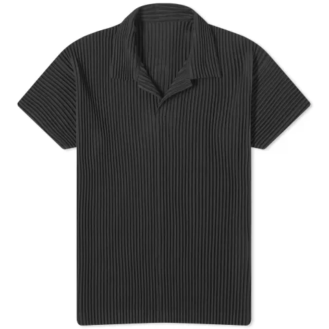 Pleated Polo Shirt