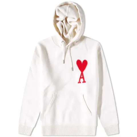 AMI Large A Heart Knit Hoodie