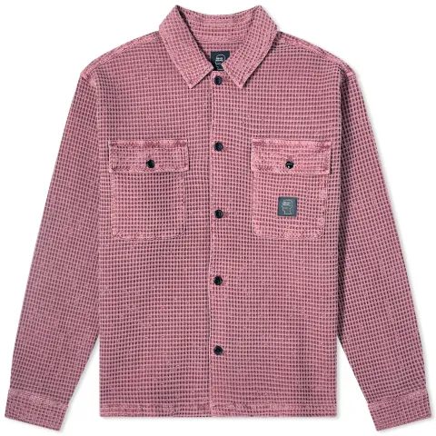 Waffle Snap Front Overshirt