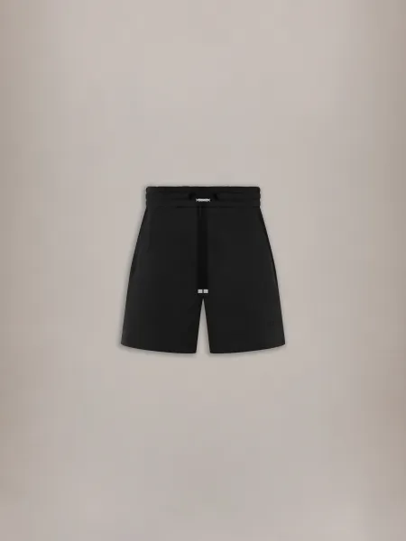 EMBROIDERED SHORT - Black