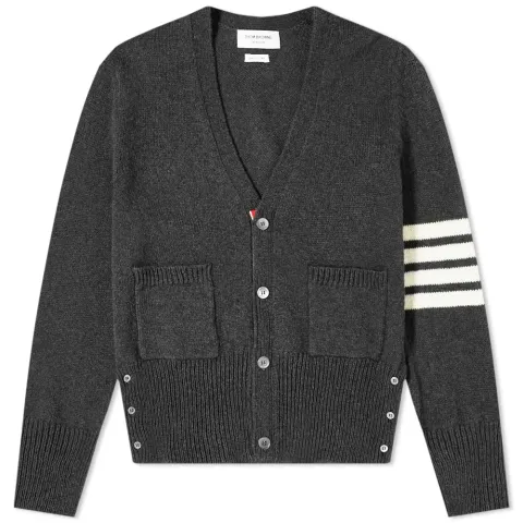 Arm Stripe Shetland Cardigan