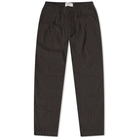 Italian Pinstripe Pleated Track Pant