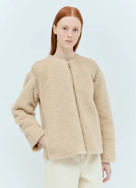 Crewneck Teddy Jacket