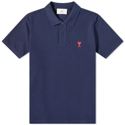 AMI Tonal Small A Heart Polo