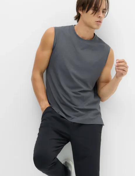 Goodmove Supersoft Athleisure Tank Top Black
