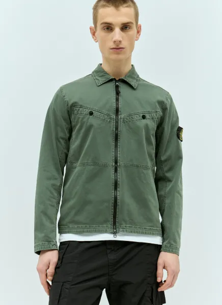 Overshirt With Signature Compass Patch