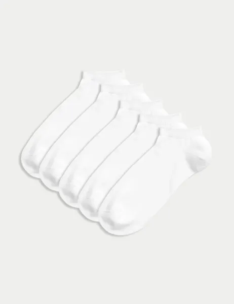 Marks & Spencer 5 Pack Cool & Fresh Trainer Liners White