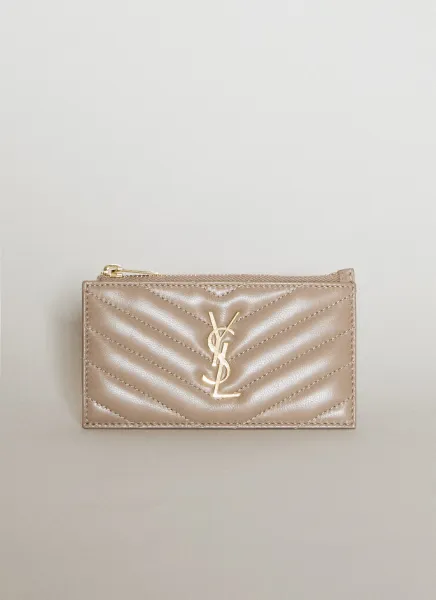 Cassandre Matelassé Zipped Cardholder