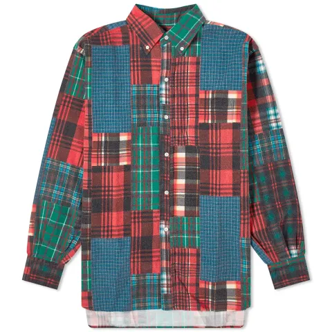 END. x Beams Plus x Clarks Originals 'Ski Club' Patchwork Shirt