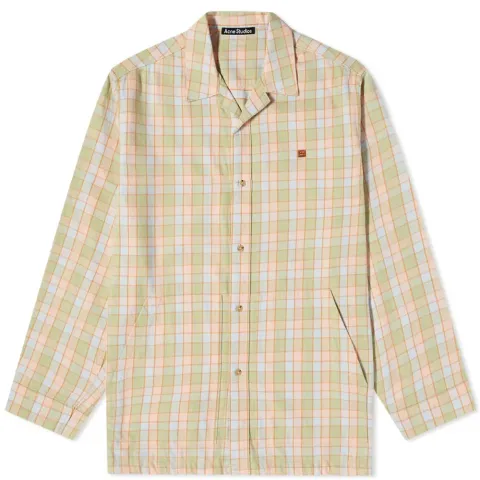 Oseara Flannel Check Face Overshirt
