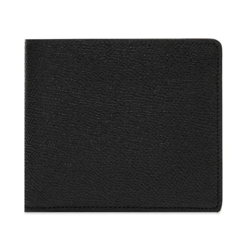 Classic Grain Leather Billfold Coin Wallet