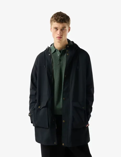 Lightweight Waterproof Parka Jacket Black