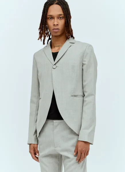 Peplum Cut-Away Blazer