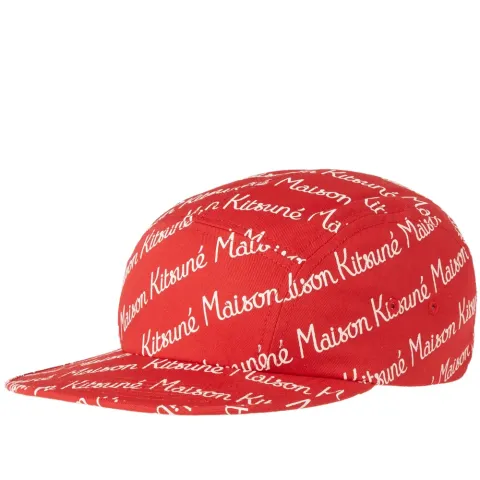 Maison Kitsuné Allover Print 5 Panel Cap