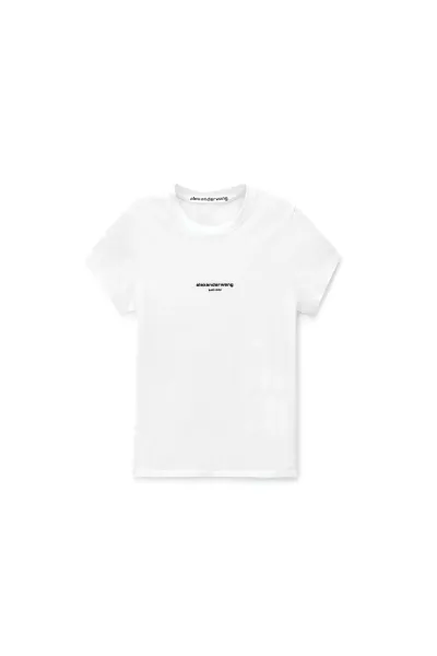 LOGO PRINT FITTED TEE