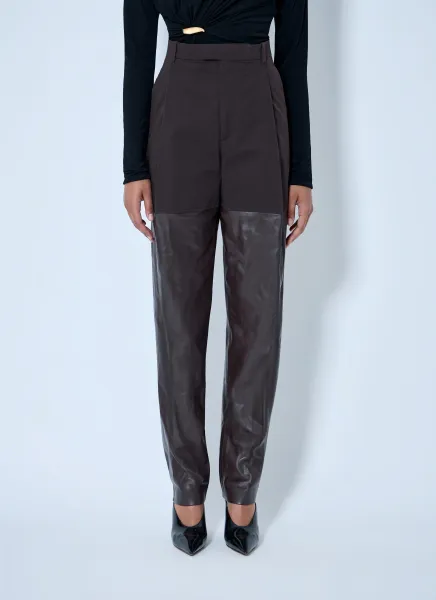 Contrast Panel Tailored Trousers