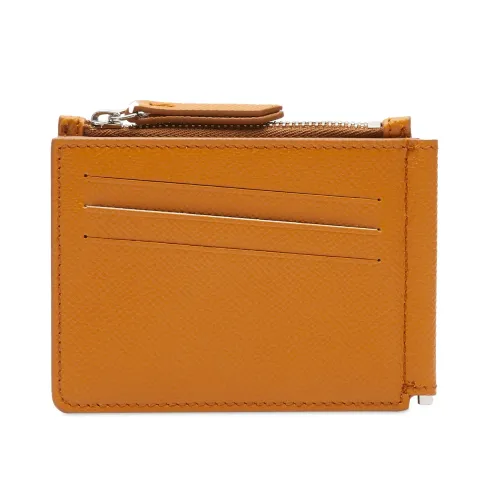 Grain Leather Money Clip Wallet