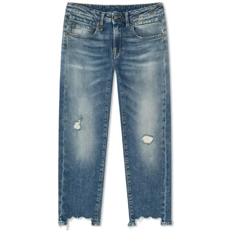 Boy Straight Ripped Jeans