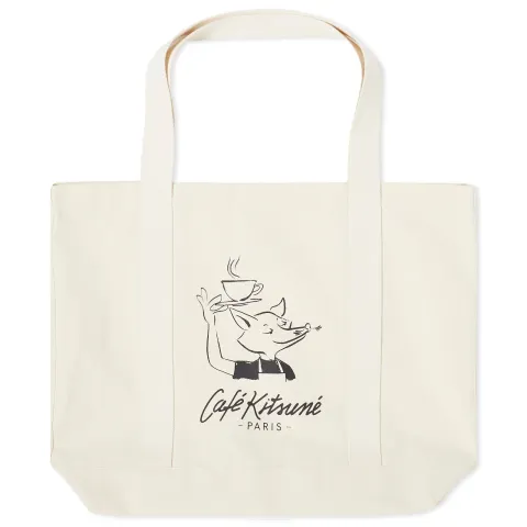 Café Kitsune Fox Tote Bag