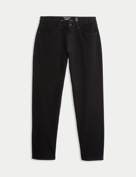 Autograph Straight Fit 360 Flex Stretch Jeans Black/Black